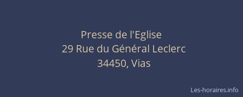 Presse de l'Eglise