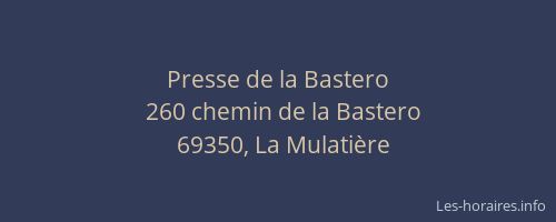 Presse de la Bastero