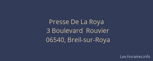 Presse De La Roya