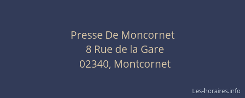 Presse De Moncornet