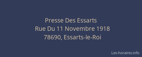 Presse Des Essarts