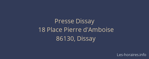 Presse Dissay