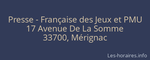 Presse - Française des Jeux et PMU