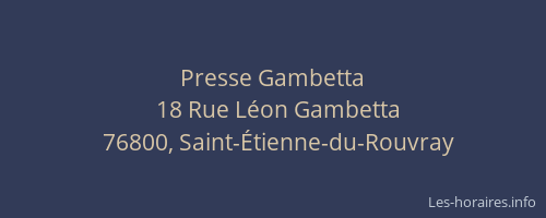 Presse Gambetta