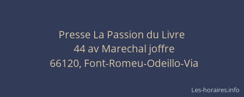 Presse La Passion du Livre