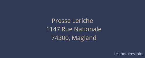 Presse Leriche
