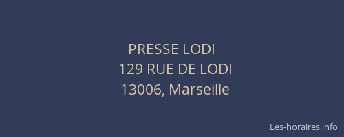 PRESSE LODI