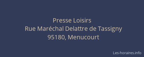 Presse Loisirs