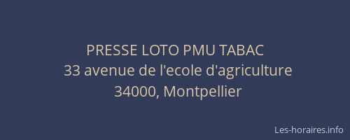 PRESSE LOTO PMU TABAC