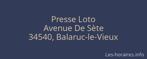Presse Loto