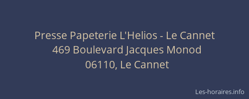 Presse Papeterie L'Helios - Le Cannet