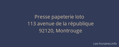 Presse papeterie loto
