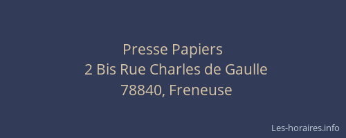 Presse Papiers