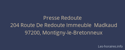 Presse Redoute