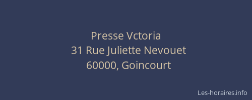 Presse Vctoria