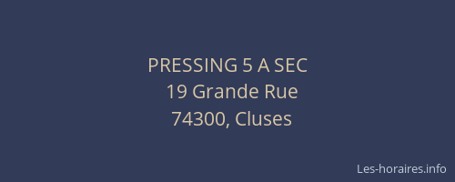 PRESSING 5 A SEC