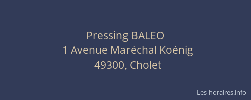 Pressing BALEO