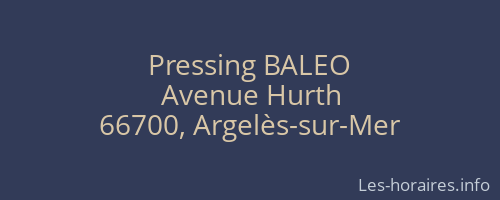Pressing BALEO