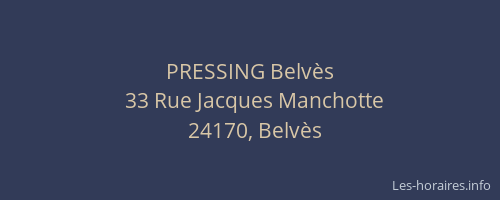 PRESSING Belvès