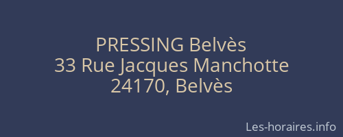 PRESSING Belvès