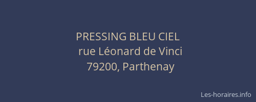 PRESSING BLEU CIEL