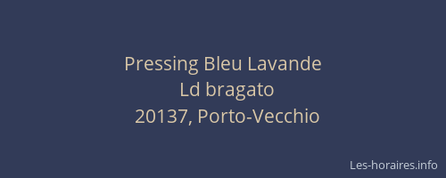 Pressing Bleu Lavande