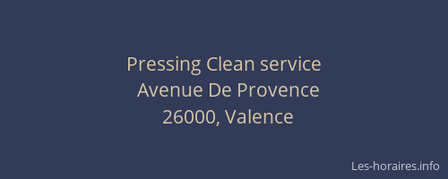 Pressing Clean service