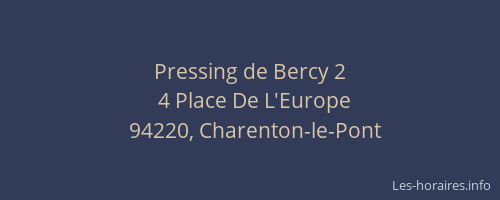 Pressing de Bercy 2