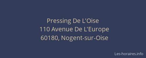 Pressing De L'Oise