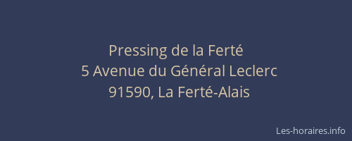 Pressing de la Ferté