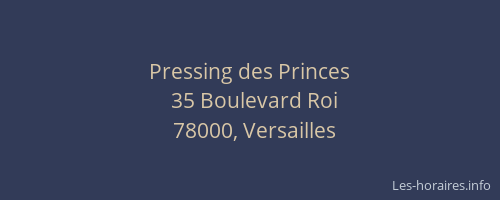 Pressing des Princes