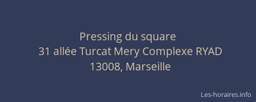 Pressing du square