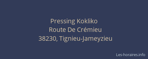Pressing Kokliko