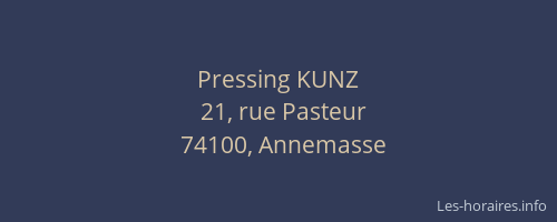 Pressing KUNZ