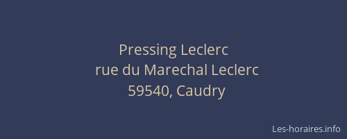 Pressing Leclerc