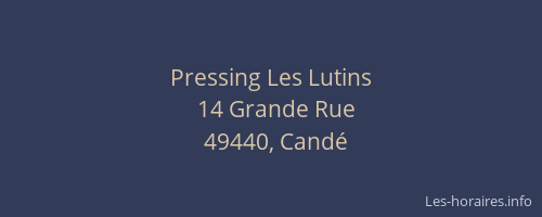 Pressing Les Lutins