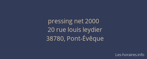 pressing net 2000