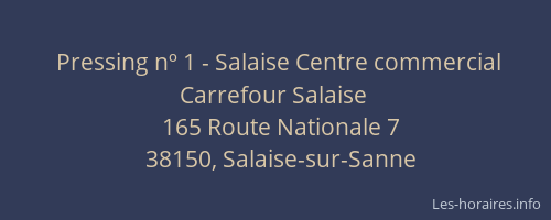 Pressing n&ordm; 1 - Salaise Centre commercial Carrefour Salaise