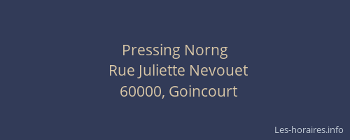 Pressing Norng