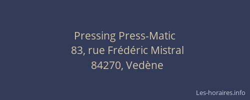 Pressing Press-Matic