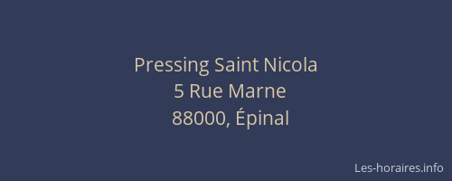 Pressing Saint Nicola