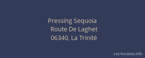 Pressing Sequoia