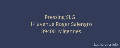 Pressing SLG