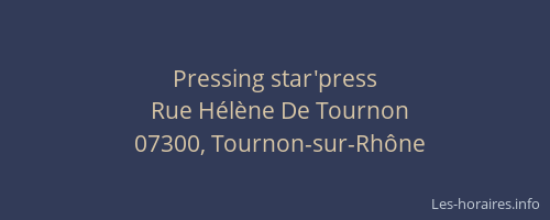 Pressing star'press