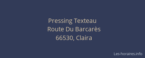 Pressing Texteau
