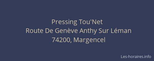 Pressing Tou'Net