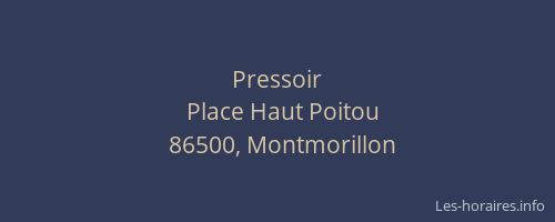 Pressoir