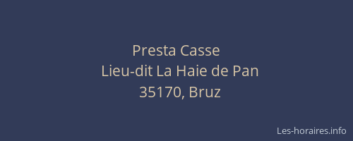 Presta Casse