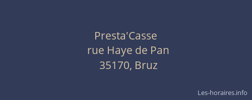 Presta'Casse
