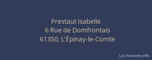 Prestaut Isabelle